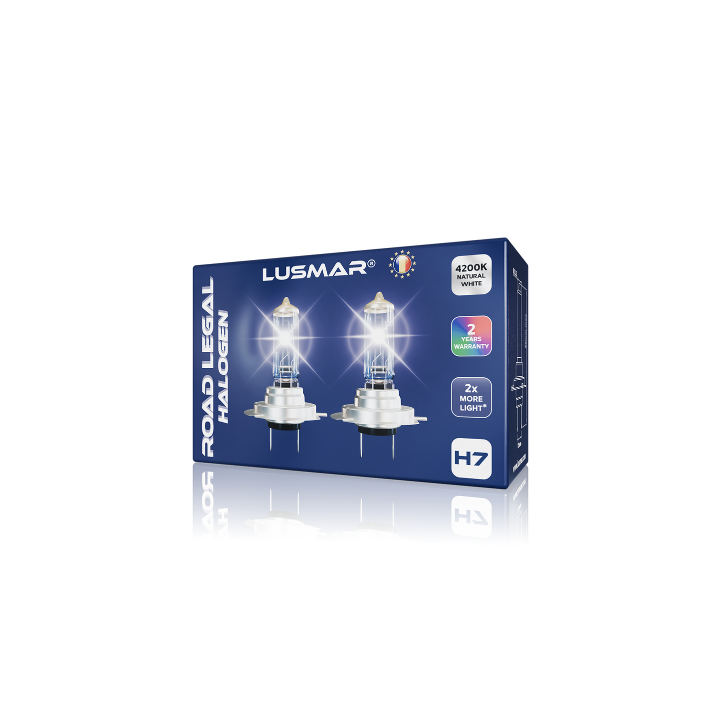 Kit halogen H7 LUSMAR Road Legal 3000 lumeni - X2 BRIGHTER