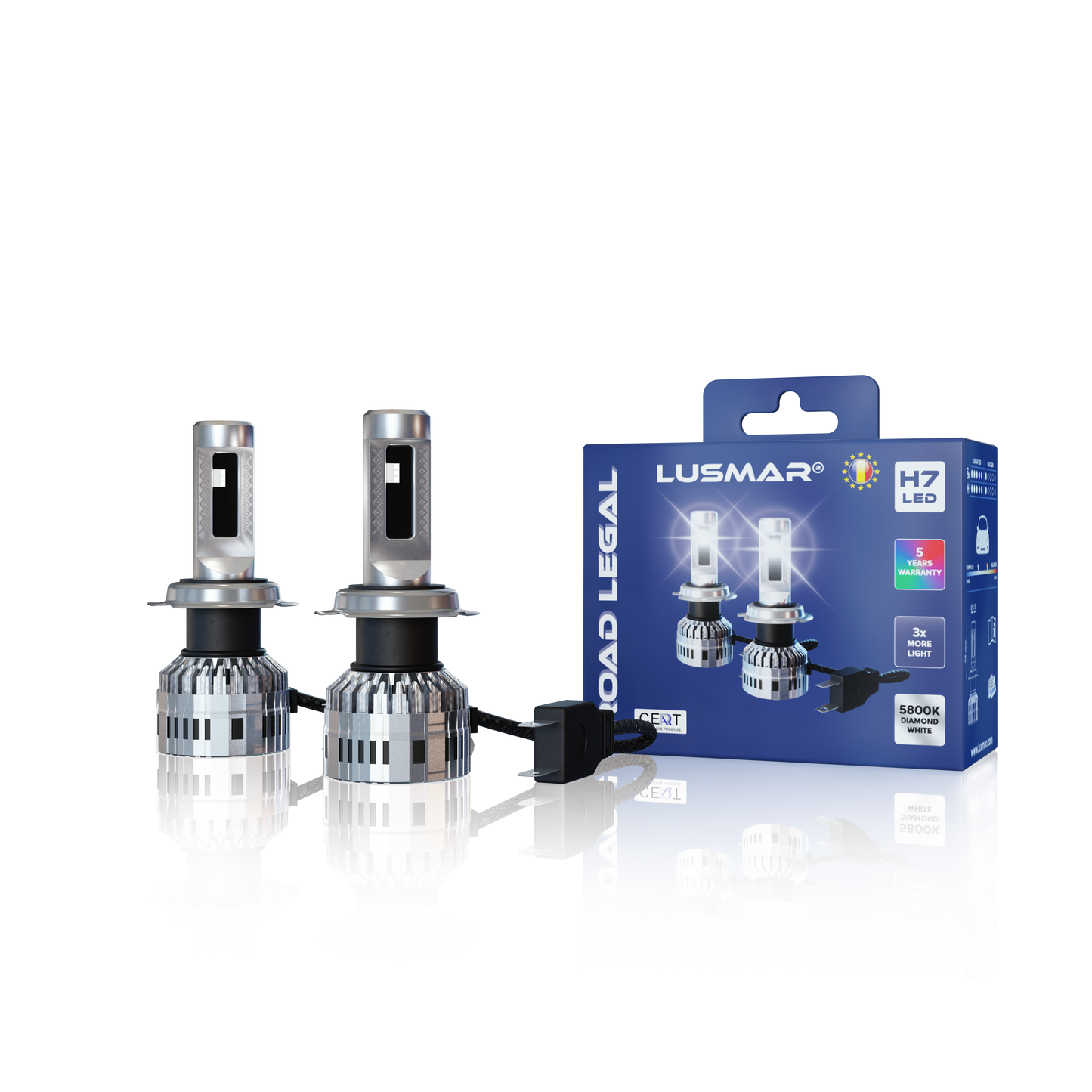 Kit LED H7 LUSMAR™ LED-H© 6000k 15000 lumen 110W/set Canbus - senza errori 
